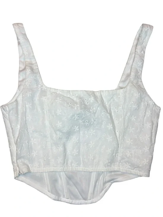 NEW Princess Polly Larose top white size 2 - Picture 3 of 7